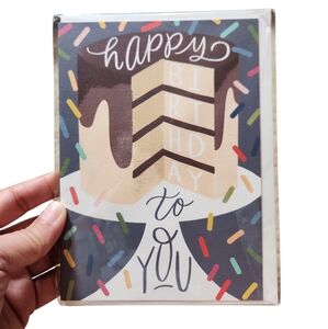 Minted Happy Birthday to You "Cake Stand" by Rachel Nanfelt Card Celebration Fun